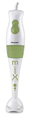 BEPER Frullatore a Immersione, Verde/Bianco, 6.5 X 38 X 6.5 Cm