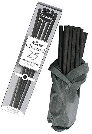 Global Art Materials PH Coates Willow Charcoal, Medium