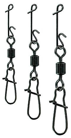 JENZI NO Knot-Verbinder mit Fast-Lock Karabiner-Wirbel fein 14 Kg