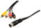 Valueline 5 Pin Din Maschioo a 4x RCA Maschioo Din Audio Adattatore Cavo, 1 Metri Lunghezza, Nero