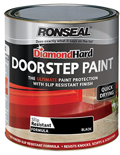 Ronseal Diamond Hard Door Step Paint 250ml Black (318301)