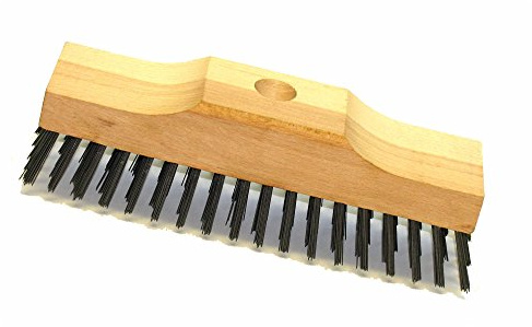 Stahldraht-Schrubber 220 x 60 x 75 mm, 6-reihig, ohne Stiel