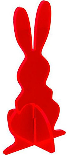 Elliot Hängeornament Sonnenfänger 3D-Hase groß, 20 cm, stehend, rot