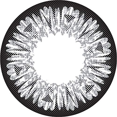 Matlens - GEOLICA Farbige Kontaktlinsen ohne Stärke natürlich lila violet GEO Extra circle lens Big Eyes WT-A01 2 Linsen 1 Kontaktlinsenbehälter 1 Pflegemittel 50ml