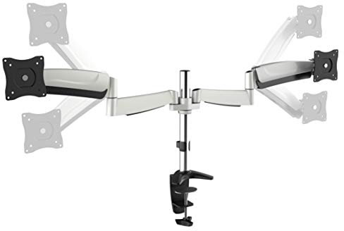 RICOO Monitor Halterung Tisch Gasdruckfeder für 13-34 Zoll, VESA Tischhalterung, Monitorarm TS3111, Monitorhalterung 2 Monitore Arm Bildschirmhalterung Bildschirm Halter, Arme für Computermonitore