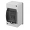 Petit distributeur de fusibles IP 30 Montage en saillie 1 rangée pour la distribution de 3 modules IP30 avec rail de charge Norme IP30