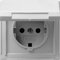 Gira 045465 Schuko Steckdose Klappdeckel Gira TX_44 (WG UP), alu