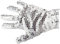 GOODS+GADGETS Popstar Pailletten Handschuhe Michael Jackson Glitzer-Handschuh silber
