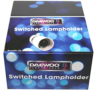 Daewoo PIFCO Switched Lampholder, 250 Volts - Pack of 10
