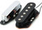 VANSON Vintage 50's AlNiCo V Chrome Pickups for Fender Telecaster Guitars, (VCA) Neck & Bridge (SET, Chrome)