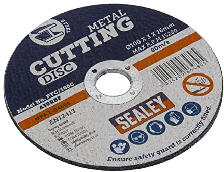 Sealey PTC/100C Cutting Disc Ø100 x 3mm 16mm Bore