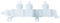 Comet X-FIX Verteilerblock 3-fach mit Muttern