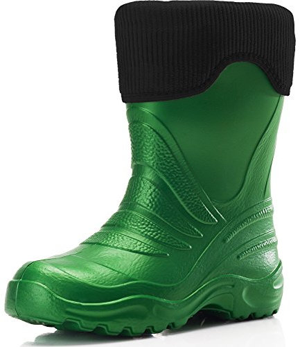 Ladeheid Stivali Imbottiti Bambino e Bambina in Spuma Eva LA-861-2017 (Verde/Nero, 26/27 EU)