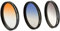 3er Verlaufsfilter Set (Blau, Grau, Orange) für Digitalkameras - 37 mm Filterdurchmesser- inkl. passendem Filtercontainer