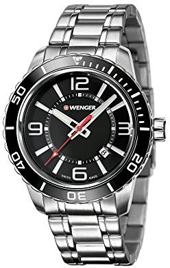 WENGER HerrenArmbanduhr Analog Quarz Edelstahl 01.0851.118