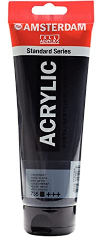 Amsterdam Standard Series Colores Acrílicos Tubo 250 ml Negro Óxido 735 (17127350)