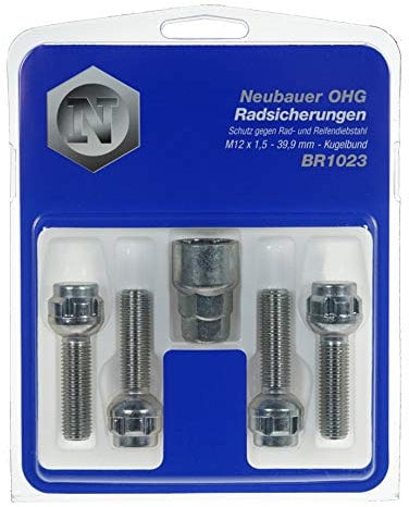 Neubauer 4 vis antivol 12x150 L2-39.9 - Speriques - Cle 17/19 - LOKNOX BR1023
