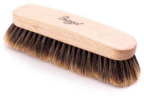 Burgol - Wiener Rosshaarbürste Handeingezogen Made in Germany 100 % Rosshaar: Option: ohne Gravur