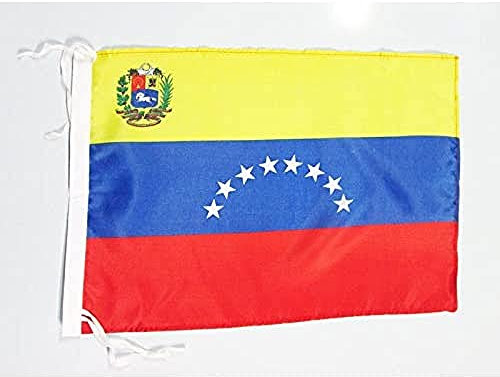 AZ FLAG - Drapeau Vénézuela - 45x30 cm - Pavillon Vénézuelien Polyester Léger Avec Deux Cordelettes - 20g