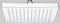 VeeBath Alpha Square 8-Inch Rain Fall Fixed Shower Head 1/2 Ball Connector