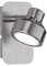 WOFI 4288.01.54.6000 A+ Spot, Stahl, 6 W, Integriert, nickel matt/chrom, 12 x 7 x 12 cm