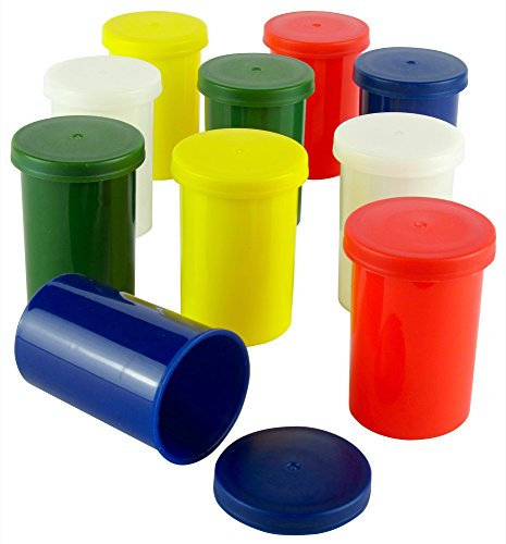 Unconventional Panda Bunte Filmdosen - Stabiler Kunststoff - für Geocaching oder Kleinteile (25 Stück)