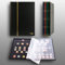 Prophila Collection 16 Schwarze Seiten A4 Briefmarken-Einsteckbuch schwarz