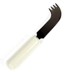 Homecraft Queens Cutlery, Angled Nelson Knife, For One Hand Eating, Utensil for Elderly, Disabled, Handicapped, Parkinson's Disease, and Arthritis users, Non Slip Easy Grip