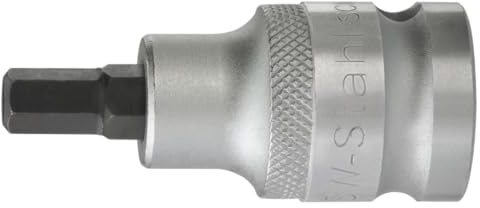SW-Stahl 05104L Inbuseinsatz 1/2 Zoll - Innensechskant Bit 7 x 53 mm | Kurzer Schraubendreheinsatz aus Chrom-Vanadium-Stahl, brueniert, fuer 12,5 mm Antrieb, Premium-Qualitaet fuer Profis