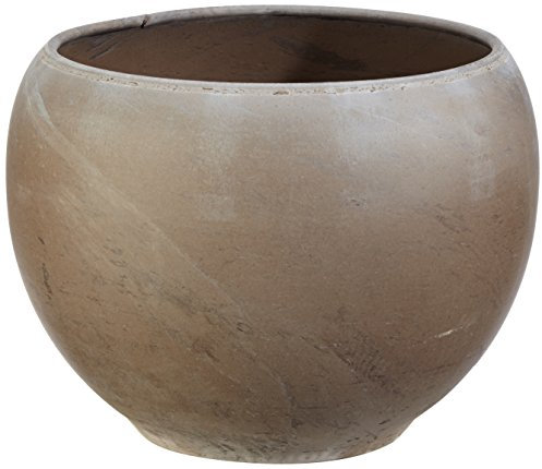 Westerwälder Blumentopf-Fabrik Spang Luna Pflanztopf, 37 x 37 x 27,5 cm, basalt