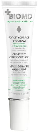 BioMD Vergiss dein Alter Augenpflege, Anti Aging, Phycojuvenine + Hyaluronsäure, Avocadoöl, Jojobaöl, Sheabutter, Extrakt der Braunalge, Aloe Vera, Tages, Nacht-Augencreme, Lift Activ, 15 ml