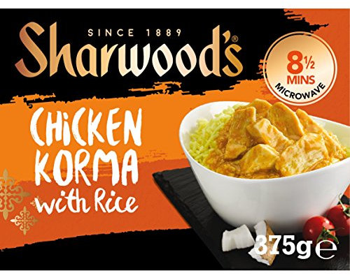 Sharwoods Frozen Chicken Korma with Rice, 375g (Frozen)