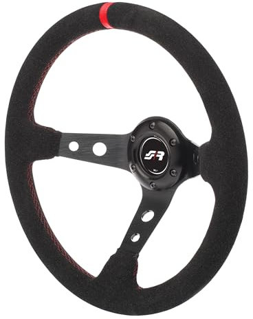 Simoni Racing PIT Volante Sportivo Pitlane Universale, Nero