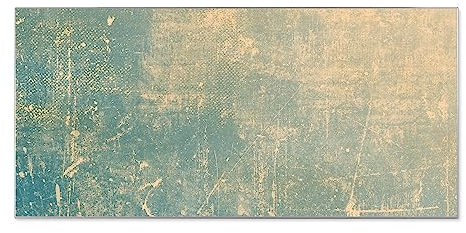 banjado® Magnettafel silber 78 x 37cm / Magnetwand aus Metall/Magnetpinnwand Memoboard/Pinnwand Magnettafel Küche, Büro, Kinderzimmer inkl. 4 Magnete & Montageset Motiv Patina Grün