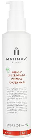 MAHNAZ® Intensiv Jojoba Maske, vegane Haarkur für trockenes, sprödes, brüchiges Haar, feuchtigkeitsspendend & rückfettend, 200 ml