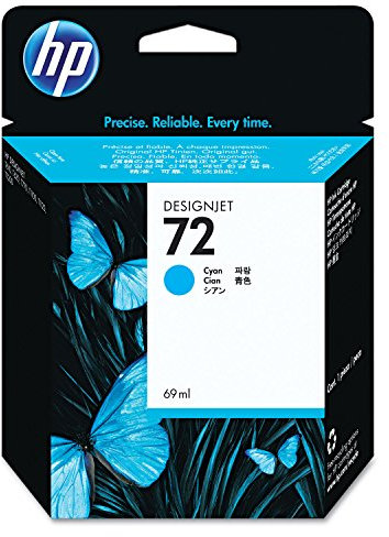 HP 72 Cyan Original Druckerpatrone (69 ml) für HP DesignJet