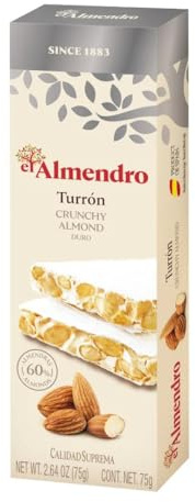 El Almendro Turrón Duro, 75 g (1er Pack)