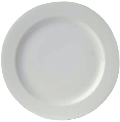 Royal Porzellan Classic weiß breitem Rand Teller, blau / weiß, 280mm