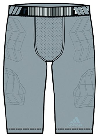 adidas Performance Men's Padded Shorts, Light Granite, XX-Large