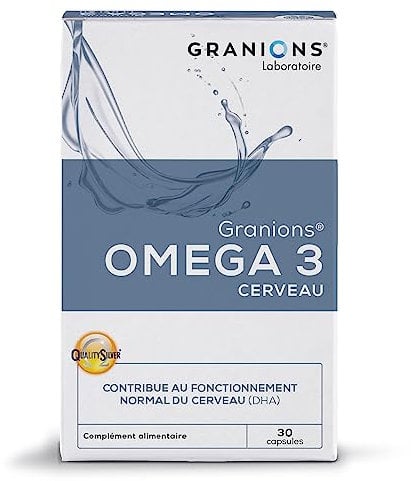 OMÉGA 3 CERVEAU - GRANIONS - Omega 3 DHA EPA - Omega 3 EPAX - Omega3-30 capsules