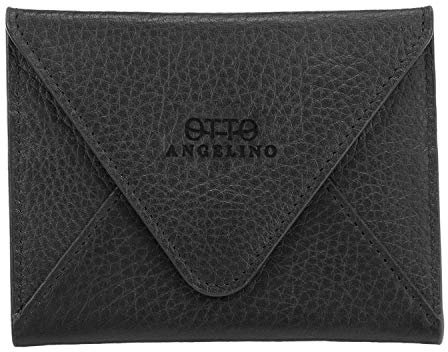 Otto Angelino Kreditkartenetui und Reisebrieftasche aus echtem Leder mit Magnetverschluss, Kreditkartenetui – Unisex