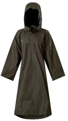 LOWLAND OUTDOOR Regenponcho - Wasserdicht (7000mm Wassersäule), Grun, L