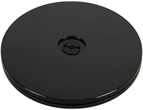Case Wonder Turntable Rotating Lazy Susan Servierplatte/Multi Zweck 360 Grad Rotierende Plattform Turntable Kuchen Stand (Schwarz 9 Zoll)