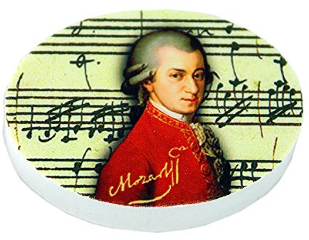 Radiergummi Mozart (10-Stück-Packung) - Schönes Geschenk für Musiker