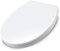 Schläfer | 4637201 - Toilettendeckel mit Soft-Close-Gepolsterung, Abnehmbare Befestigung, Take Off Universal-WC-deckel aus Weißem Duroplast, mit Schnellentriegelungsfunktion