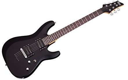 Schecter 430 C-6 Deluxe Solid-Body E-Gitarre, Satin Black