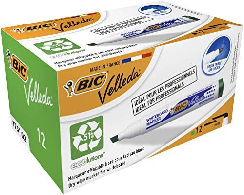 BIC Velleda 1751 Whiteboard-Marker (3,7 - 5,5 mm) 12 Stück grün