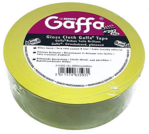 Advance Gaffa Tape AT202 verstärkt gelb · Klebeband