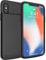 JCK Coque Batterie pour iPhone X/XS/10, [6000mAh] Rechargeable Chargeur Batterie Externe Mince Power Bank Portable Étui Batterie Chargeur Cas Protection pour iPhone XS/X/10 (5,8 Pouces) Noir