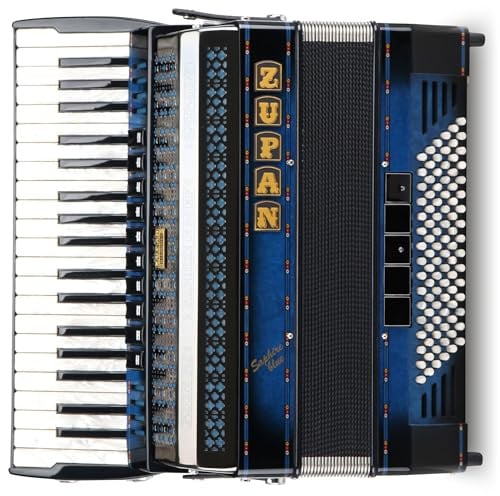Zupan Saphire IV 96 EF/MHR Akkordeon Shadow Blue, Saphire Serie, 4-chörig